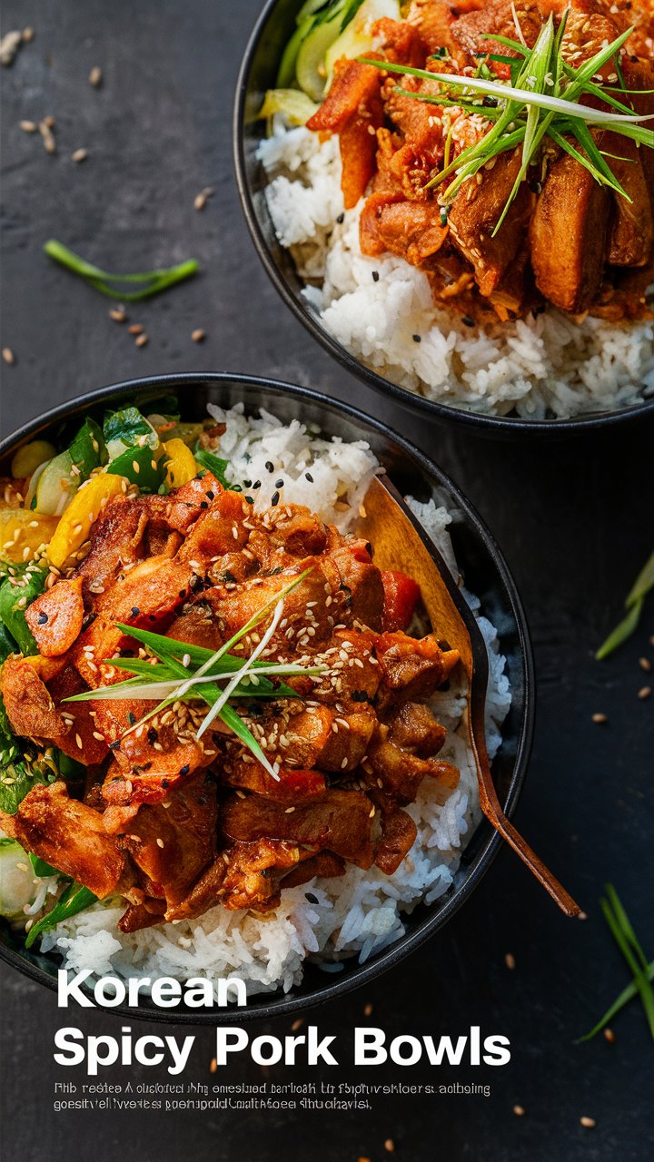 Read more about the article Restaurant-Style Korean Spicy Pork Bowls Made Simple — Ready in 30 Minutes! 2025