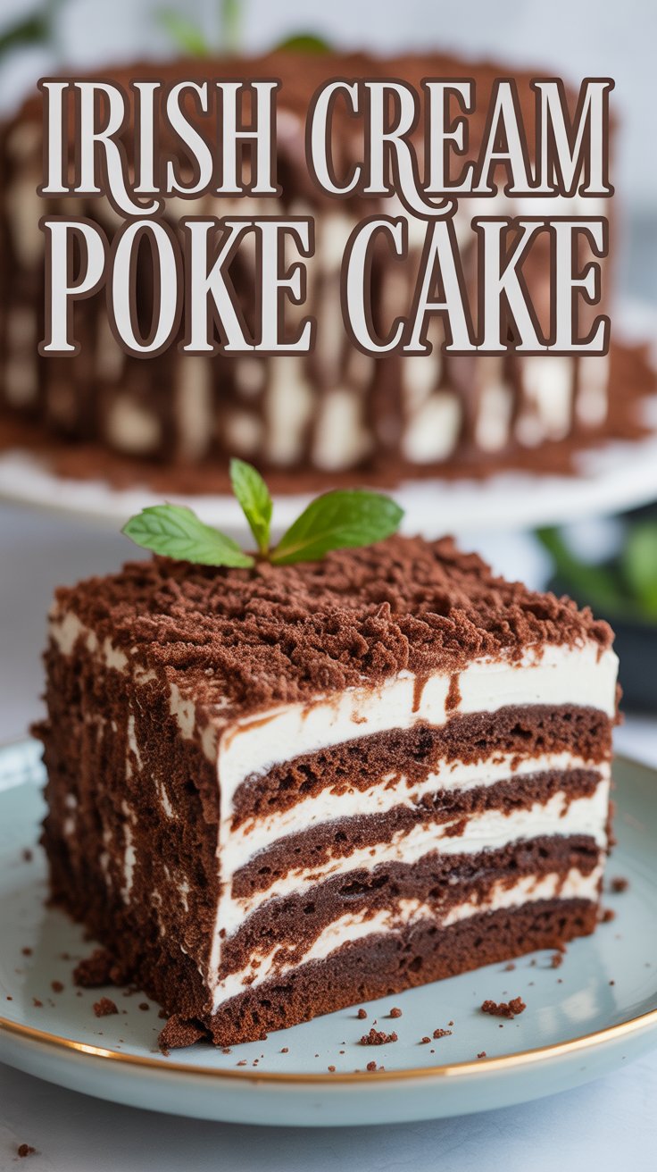 Read more about the article A Heavenly Irish Cream Poke Cake Recipe You’ll Fall in Love With 2025