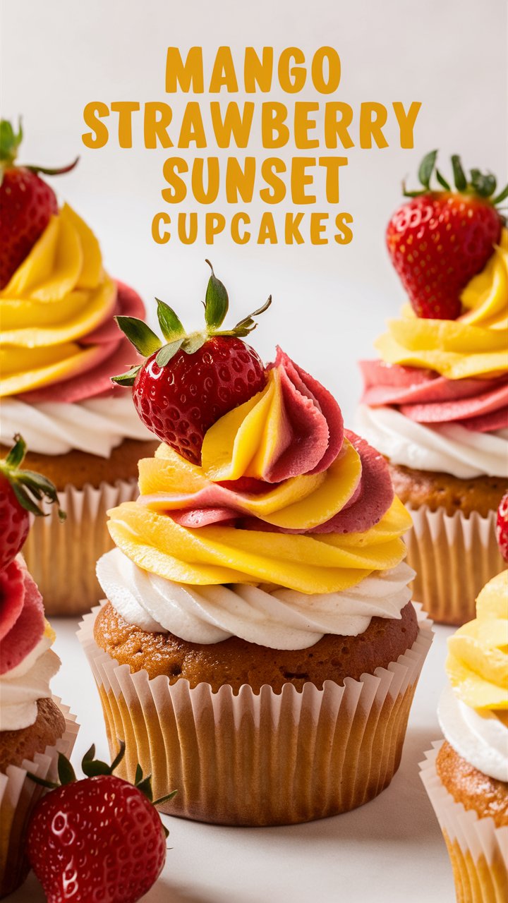 You are currently viewing Bring Sunshine to Your Kitchen with These Strawberry Mango Cupcakes 2025