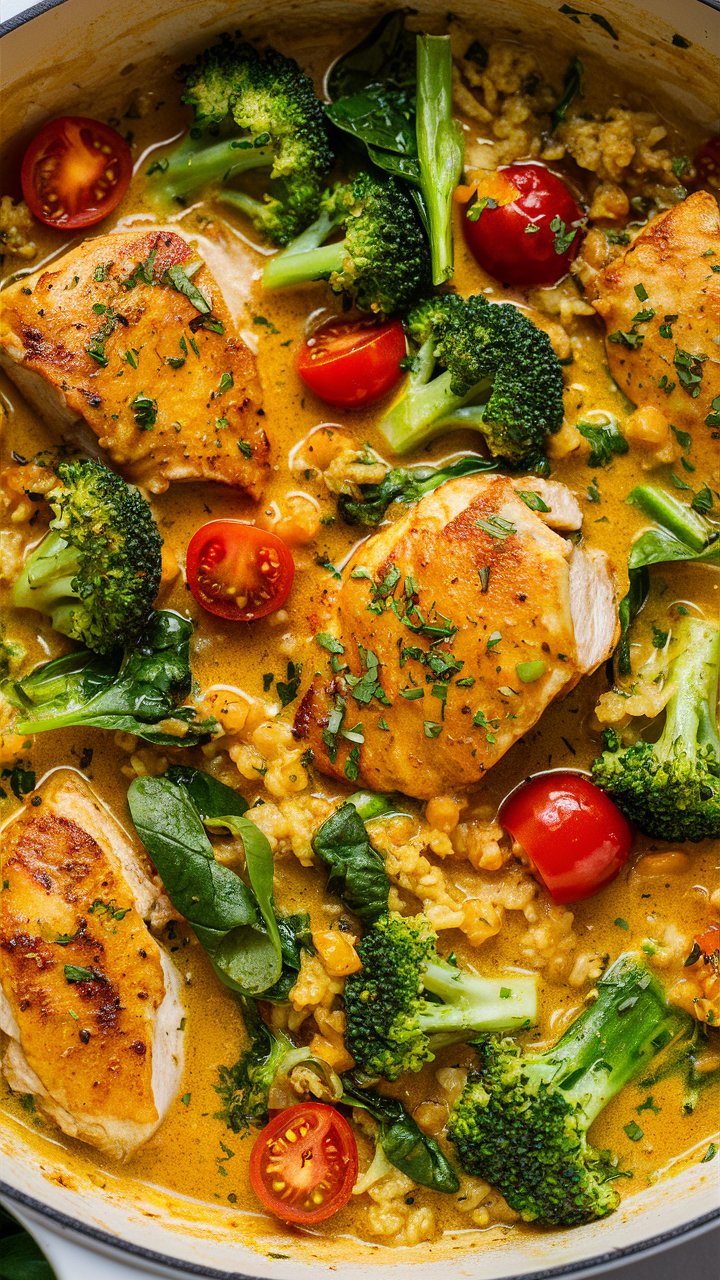 Read more about the article Healthy Garlic Chicken with Broccoli and Spinach – Ready in 30 Minutes 2025-26
